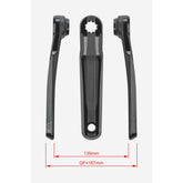 Fsa Ebike Chainset Ck762Nc Isis 22.0Mm Black Cranks